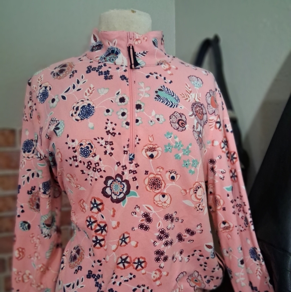 Talbots Pink Flower Cardigen - Picture 2 of 7